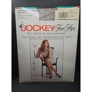 Jockey‎ For Her Pantyhose Medium - Chino  Control Top Sheer & Comfortable New